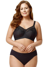 Load image into Gallery viewer, Embroidered Microfiber Soft cup ELILA BRA Black Style: 1301