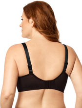 Load image into Gallery viewer, Embroidered Microfiber Soft cup ELILA BRA Black & Silver Style: 1301