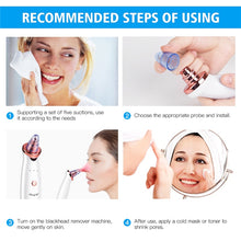 Load image into Gallery viewer, Electric Vacuum Suction Cleaner Face Cleaning Blackhead Removal Black Spot Facial Cleansing Machine Skin Scrubber Pore Cleanser for Beauty & Health