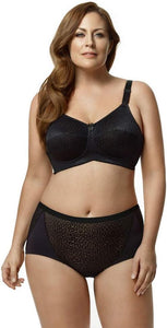 Elila Leopard Lace Softcup Bra (1203) BLACK