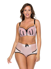 Load image into Gallery viewer, CHARLOTTE PADDED BRA – DUSTY ROSE W BLACK – 6901
